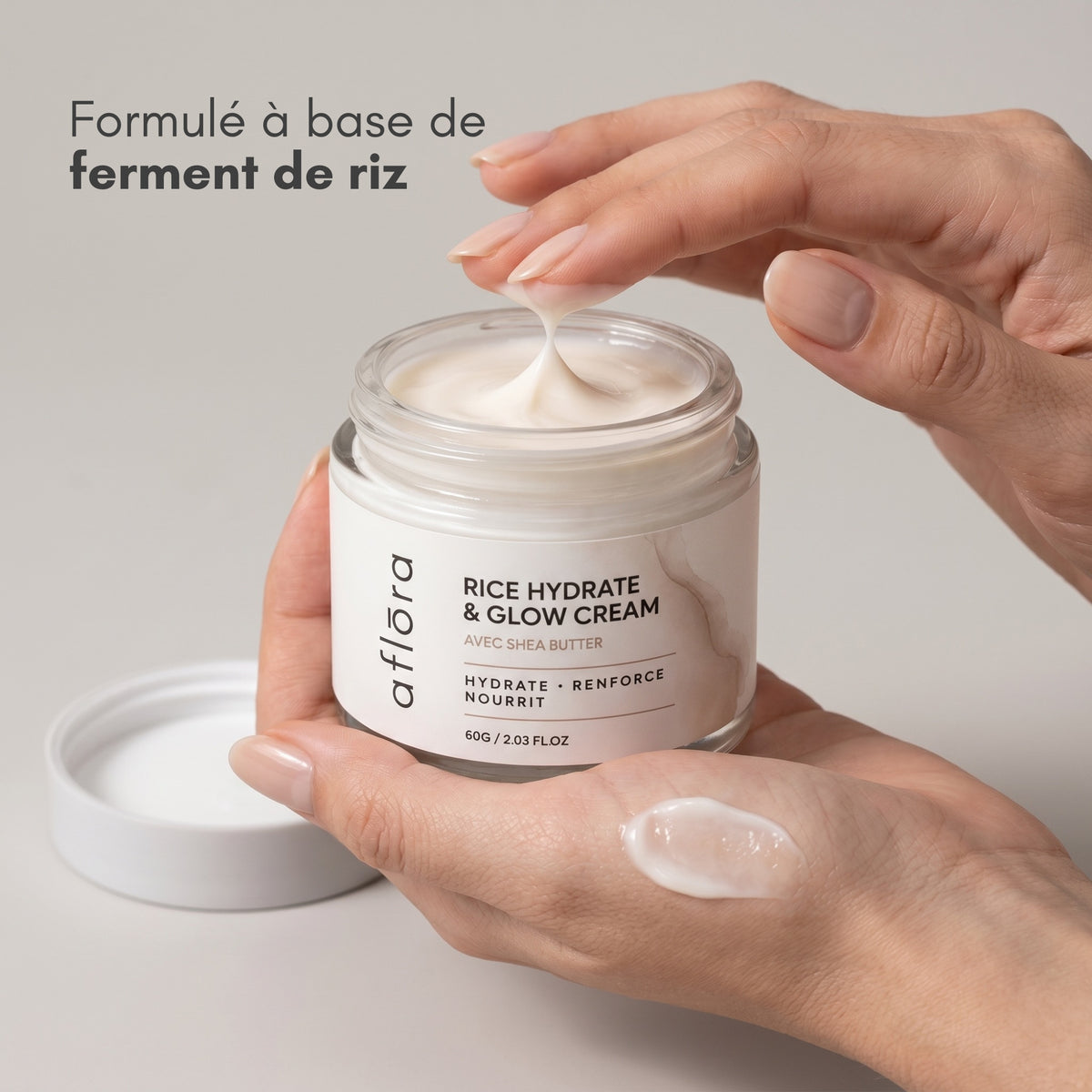 Aflōra Rice Hydrate & Glow Face Cream - 60g