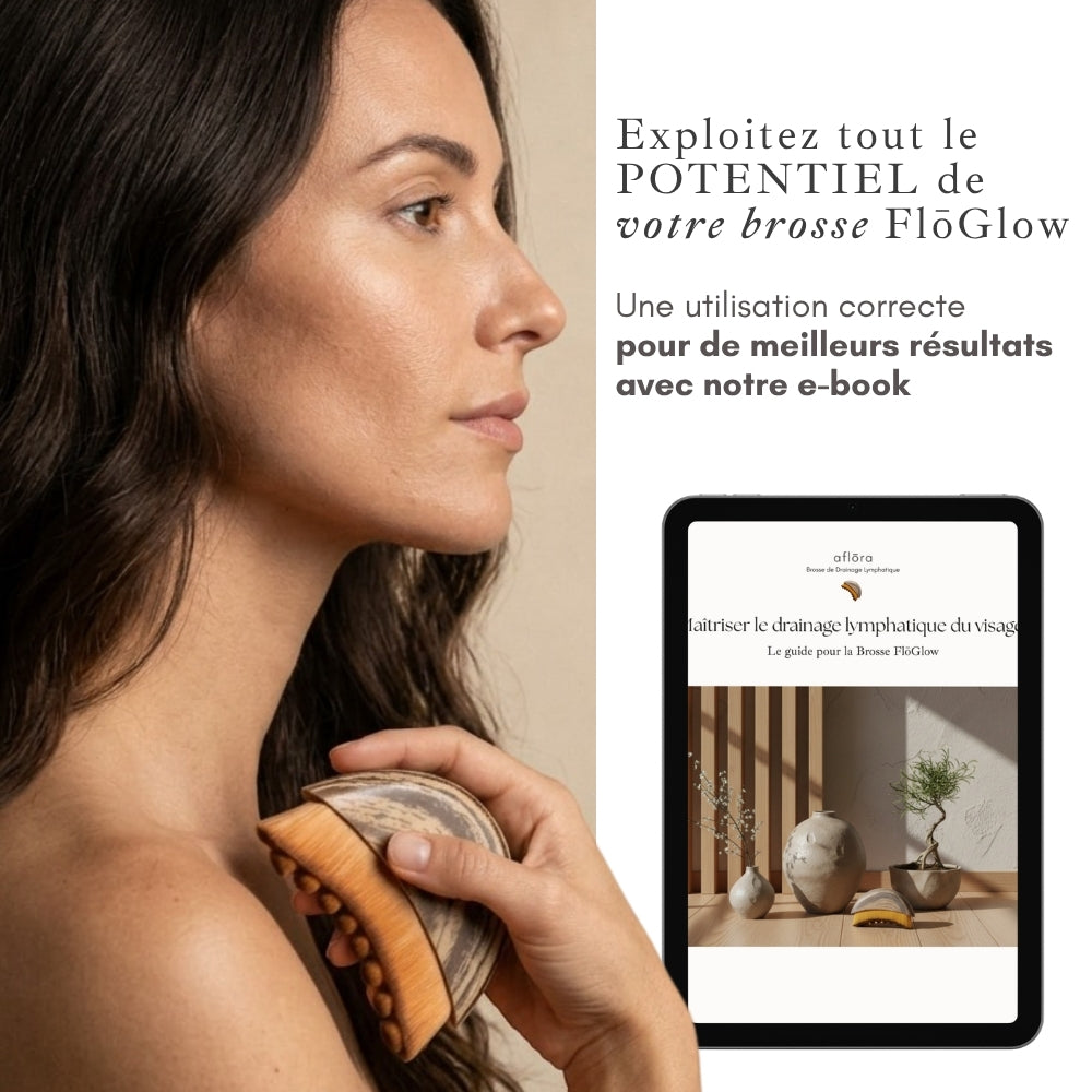 FlōGlow – Lymphdrainage Gesichtsbürste Kobido 