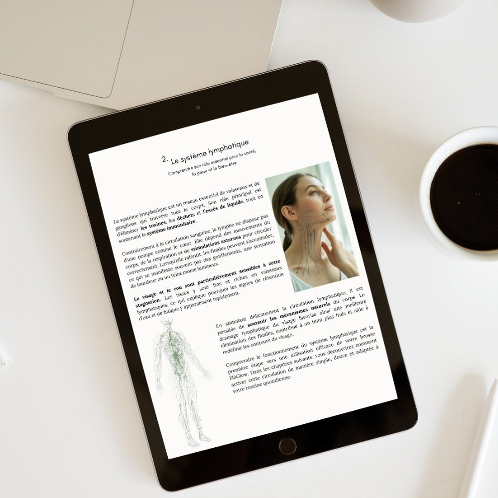 E-book Brosse FlōGlow : Maîtriser le drainage lymphatique