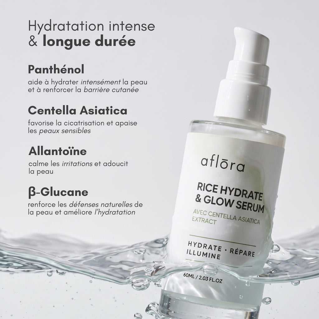 Aflōra Rice Hydrate & Glow Face Serum - 60ml