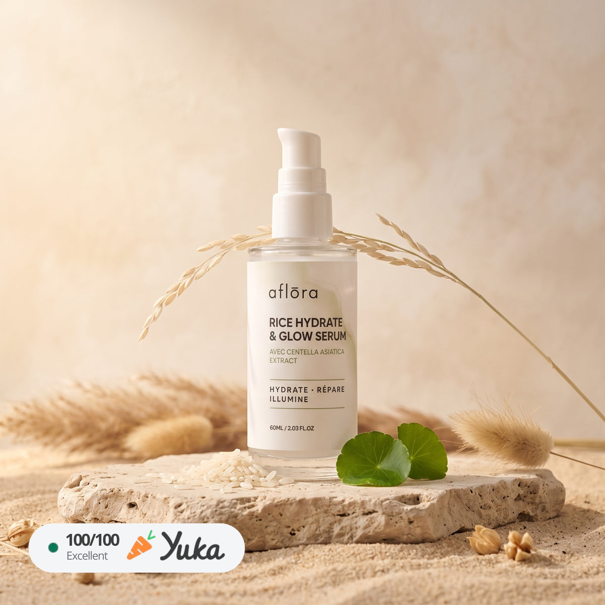 Aflōra Rice Hydrate & Glow Face Serum - 60ml