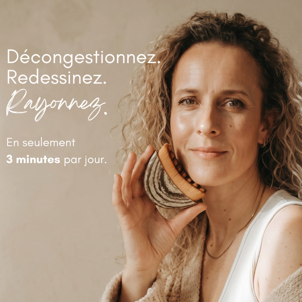 FlōGlow – Lymphdrainage Gesichtsbürste Kobido 